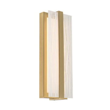 AFX Gallery 14" LED Wall Sconce - 3000K - 120V - Satin Brass