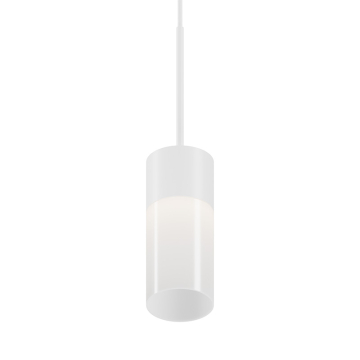 DMF Lighting H-Series 3.5" LED Pendant Mount Cylinder - 5 | 9 | 12W - Dim-to-Warm / 27K-18K - 120V - White