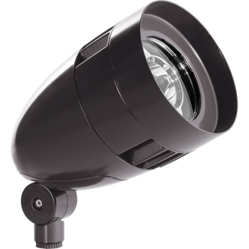 RAB 13W LED Bullet Flood Light - 5000K - 1,799 Lumens - 120-277V - Bronze