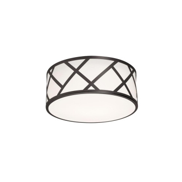 AFX Haven 13" Flush Mount - 120V - Black