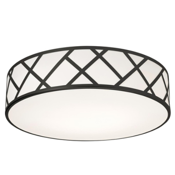 AFX Haven 21" LED Flush Mount - CCT Selectable - 120-277V - Black