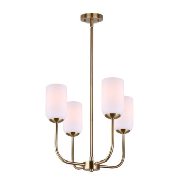 Canarm Novalee 4-Light Chandelier - 120V - Gold
