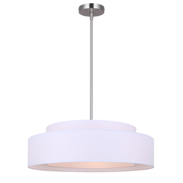 Canarm Landra 22" 3-Light Chandelier - 120V - Brushed Nickel