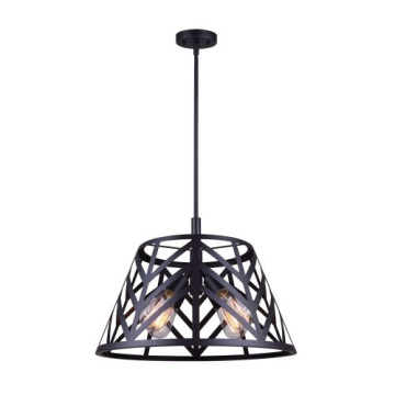 Canarm Maud 4-Light Chandelier - 120V - Black