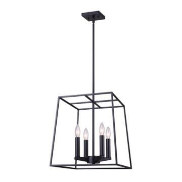 Canarm Wexford 4-Light Chandelier - 120V - Black