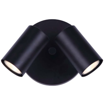 Canarm Marena 2-Head Fixed Track Light - 120V - Black