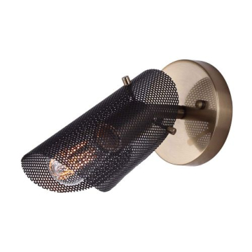 Canarm Huxlee 1-Light Ceiling / Wall Light - 120V - Black / Gold