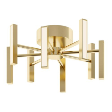 AFX Indra 16" LED Semi-Flush Mount - CCT Selectable - Satin Brass - 120-277V