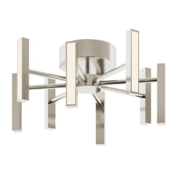 AFX Indra 16" LED Semi-Flush Mount - CCT Selectable - Satin Nickel - 120-277V