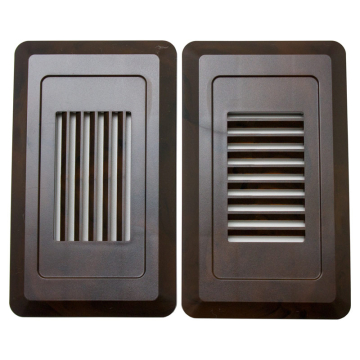 NSL Louver Switch Star Cover - Brown Wood Grain