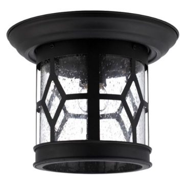 Canarm Atlanta 1-Light Outdoor Flush Mount - 120V - Black