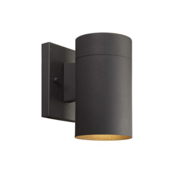Canarm Night Sky 1-Light Outdoor Cylinder Sconce - 120V - Black