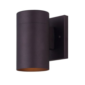 Canarm Night Sky 1-Light Outdoor Cylinder Sconce - 120V - Oil Rubbed Bronze