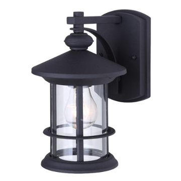 Canarm Treehouse 1-Light Outdoor Wall Lantern - 120V - Black