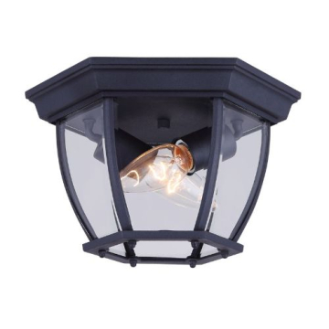 Canarm Foyer 2-Light Outdoor Flush Mount - 120V - Black
