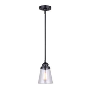 Canarm Declan 1-Light Rod Pendant - 120V - Matte Black