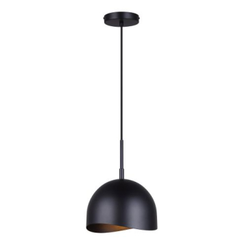 Canarm Henlee 9" 1-Light Pendant - 120V - Black