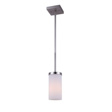 Canarm River 1-Light Rod Pendant - 120V - Brushed Nickel
