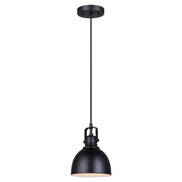 Canarm Polo 1-Light Pendant - 120V - Black