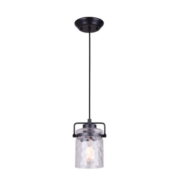 Canarm Arden 1-Light Cord Pendant - 120V - Graphite