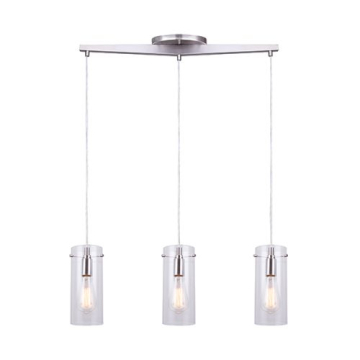 Canarm Joni 3-Light Pendant - 120V - Brushed Nickel