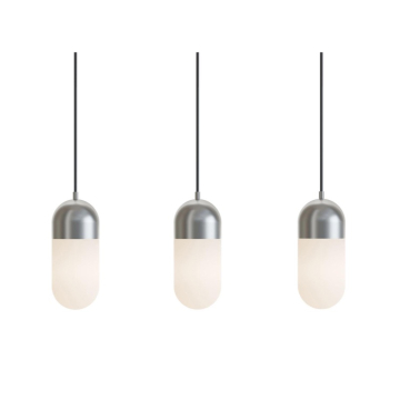 AFX Irvine 3-Light LED Linear Pendant - 45W - CCT Selectable - 120V - Satin Nickel