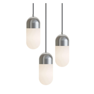 AFX Irvine 3-Light LED Round Pendant - 45W - CCT Selectable - 120V - Satin Nickel
