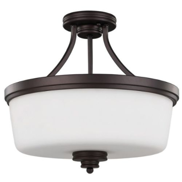 Canarm Jackson 3-Light Semi-Flush Mount - 120V - Oil Rubbed Bronze