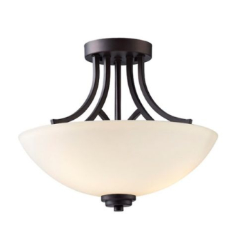 Canarm Somerset 3-Light Semi-Flush Mount - 120V - Oil Rubbed Bronze