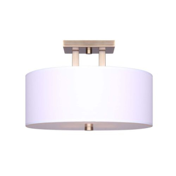 Canarm River 3-Light Semi-Flush Mount - 120V - Gold