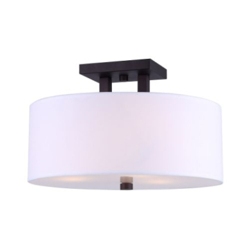 Canarm River 3-Light Semi-Flush Mount - 120V - Oil Rubbed Bronze