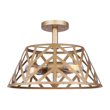 Canarm Maud 3-Light Semi-Flush Mount - 120V - Gold