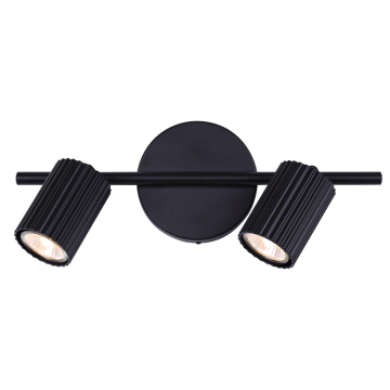 Canarm Rexton 2-Light Fixed Track Light - 120V - Black