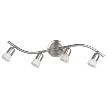 Canarm James 4-Head Fixed Track Light - 120V - Brushed Pewter
