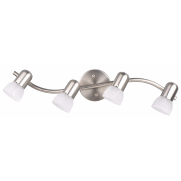 Canarm Jasper 4-Light Fixed Track Light - 120V - Brushed Pewter