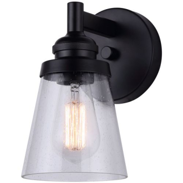 Canarm Declan 1-Light Vanity Light - 120V - Matte Black