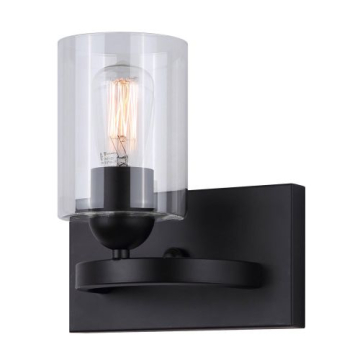 Canarm Hampton 1-Light Vanity Light - 120V - Matte Black