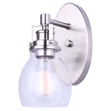 Canarm Carson 1-Light Vanity Light - 120V - Brushed Nickel