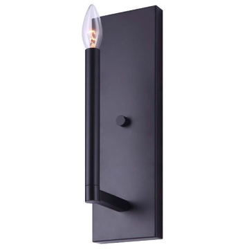 Canarm King 1-Light Wall Sconce - 120V - Black