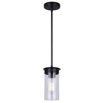 Canarm Benson 1-Light Pendant - 120V - Black