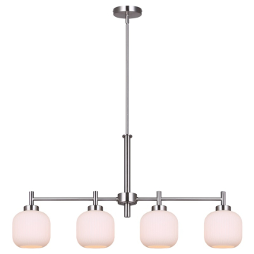 Canarm Mallory 4-Light Chandelier - 120V - Brushed Nickel