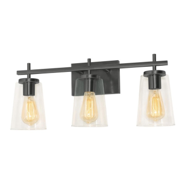AFX Joanna 3-Light Vanity Light - 120V - Black