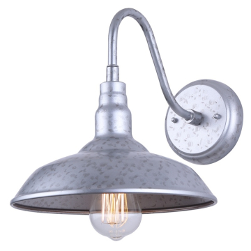 Canarm Desi 1-Light Outdoor Lantern - 120V - Distressed Galvanized