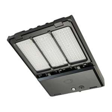 Keystone XFit OpticSwap LED Area Light - Type III, V Included - 140 | 100 | 70W - CCT Selectable - 120-277V - Black
