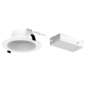 Keystone LED Recessed Downlight - 6" Round - CCT Selectable - 13W - 120V - Phase Dimming