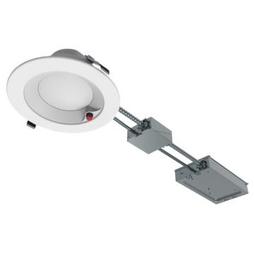 Keystone 6" Round LED Commercial Downlight - Battery Backup - 10 | 12 | 17W - CCT Selectable - 120-277V - White