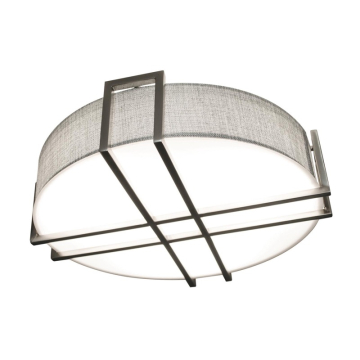 AFX Lambert 16" LED Flush Mount - CCT Selectable - 120-277V - Satin Nickel
