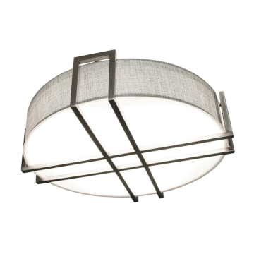 AFX Lambert 20" LED Flush Mount - Motion Sensor - 42W - CCT Selectable - 120-277V - Satin Nickel