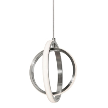 AFX Lock 9" LED Pendant - 3000K - 120V - Satin Nickel
