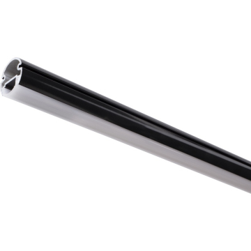 Task Lighting 72" Lighted Closet Rod - 3000K - Aluminum Profile - Frosted Lens - Black - 24V